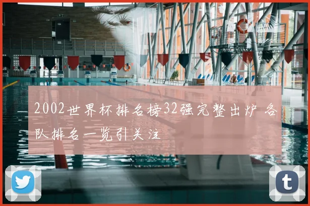 2002世界杯排名榜32强完整出炉 各队排名一览引关注